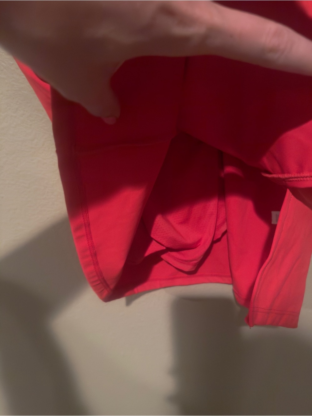 Qinsen NWT Off the Shoulder Stretchy Athletic Tennis Dress Red Small - Picture 5 of 8
